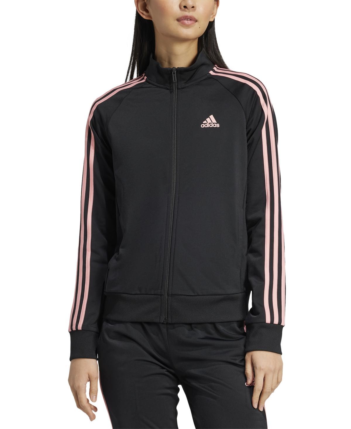 adidas Womens 3-Stripe Tricot Track Jacket-4X Product Image