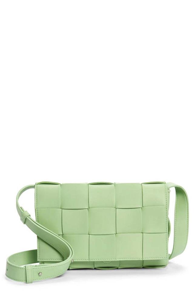 Intrecciato Leather Crossbody Bag In Regent Product Image