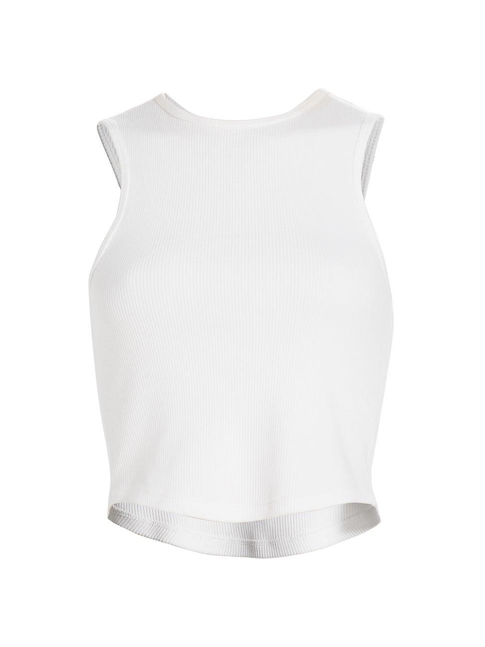 Womens Nova Rib-Knit Cropped Tank Product Image