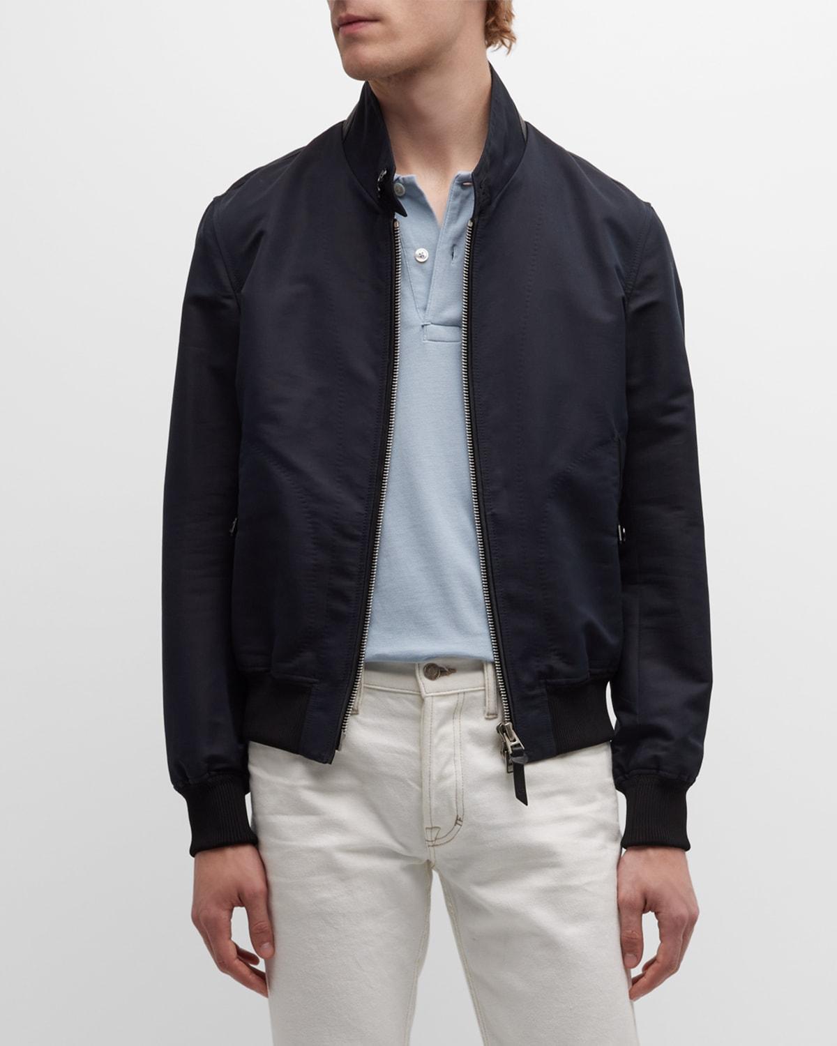 Mens Harrington Cotton-Silk Blouson Jacket Product Image