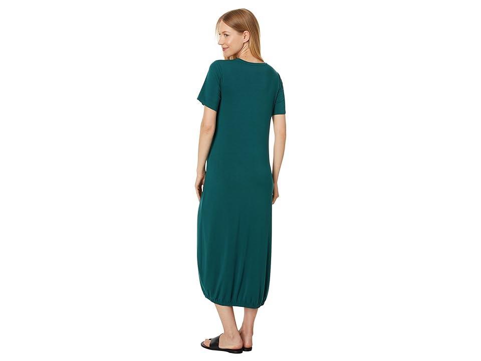 Eileen Fisher Lantern Dress (Agean) Women's Clothing Product Image