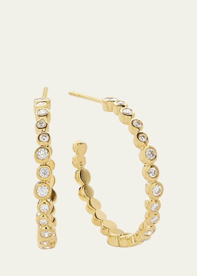 Womens 18K Yellow Gold & 0.67 TCW Stardust Hoop Earrings Product Image