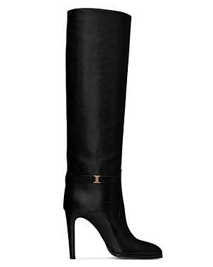 Saint Laurent Diane Boots in Grained Leather Product Image