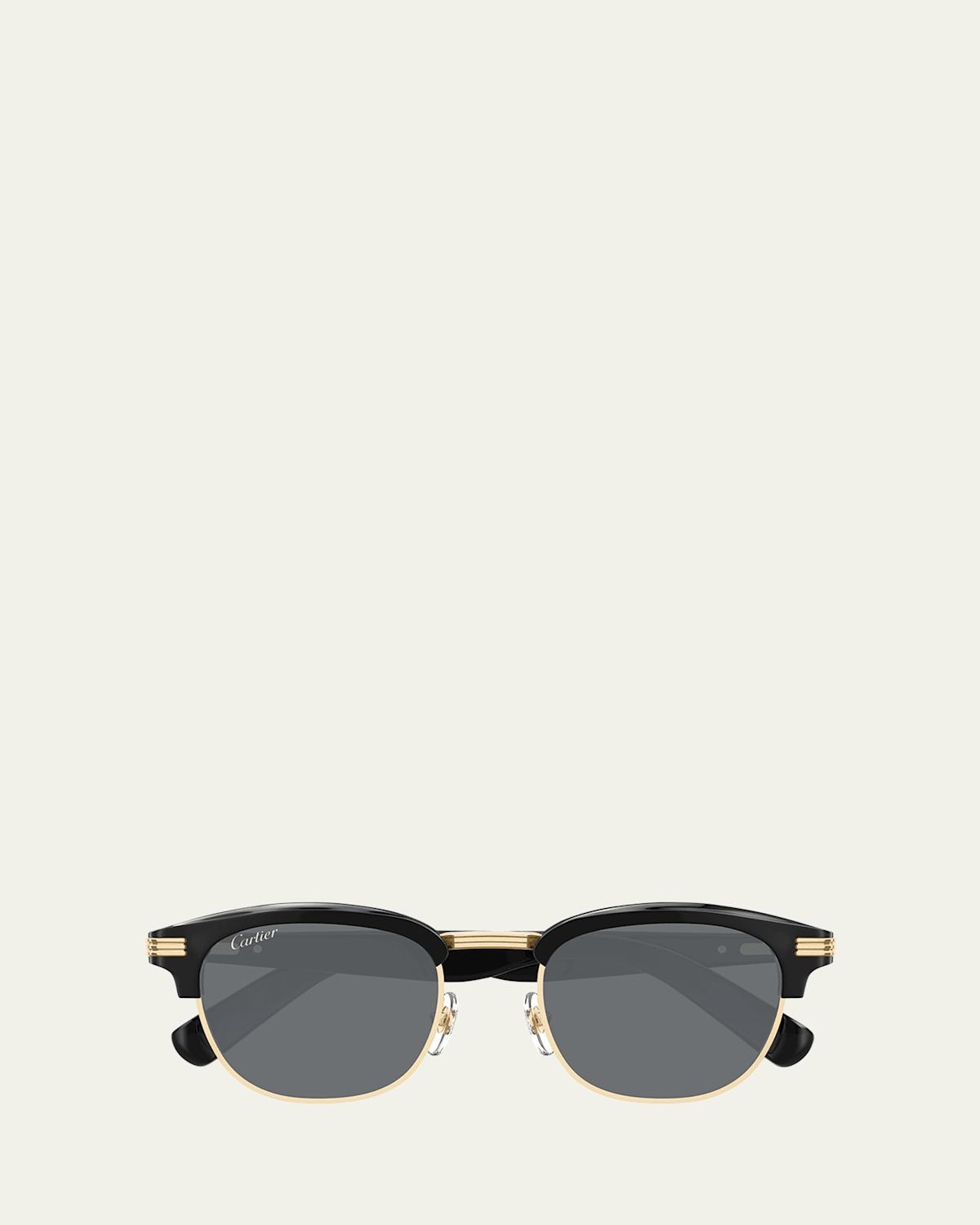 Mens Round Two-Tone Sunglasses Product Image