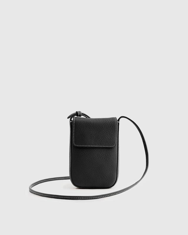 Italian Leather Flap Phone Crossbody Product Image