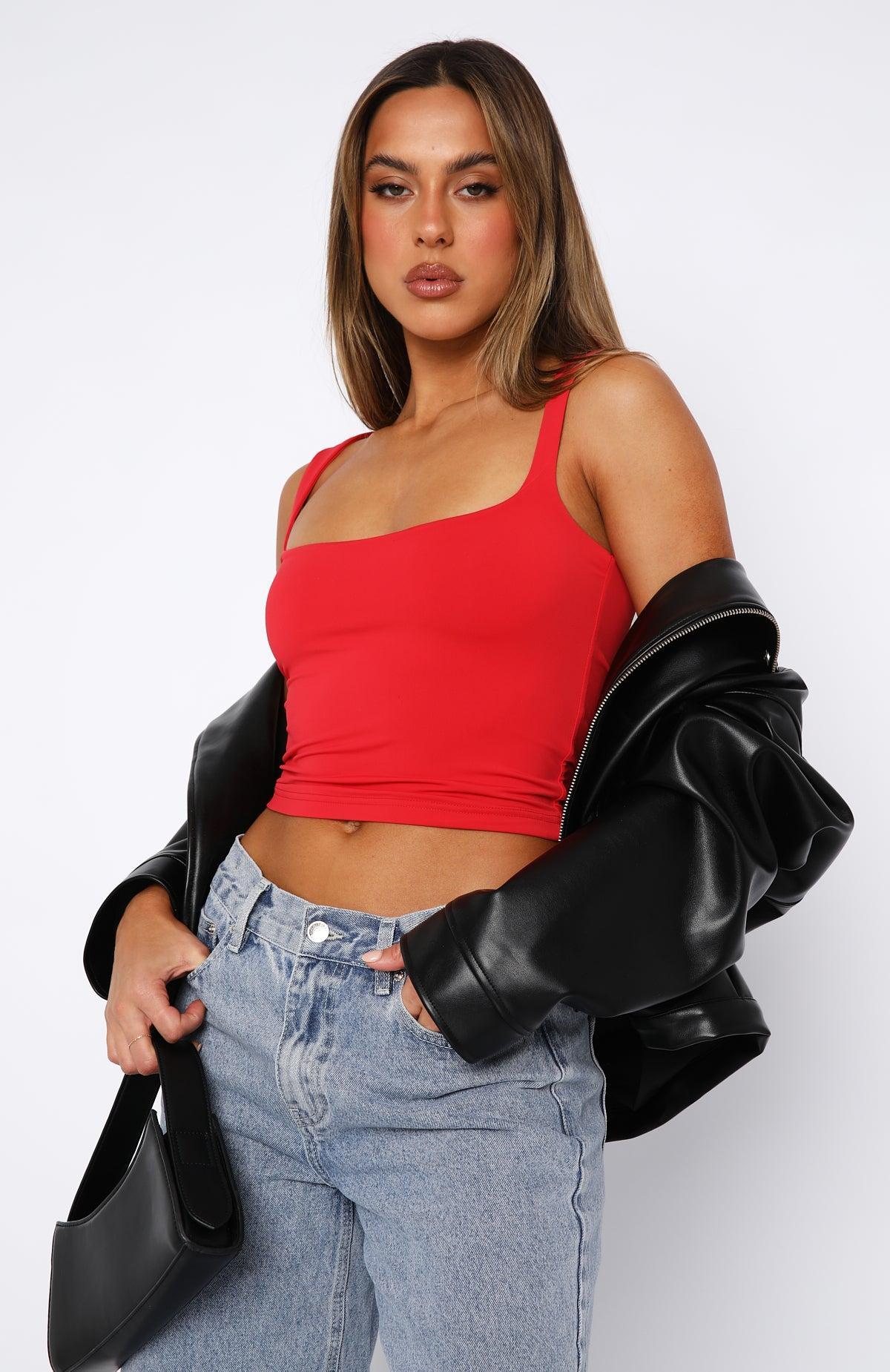 Fell In Love Top Red Product Image