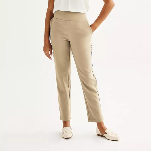 Womens Nine West Pull-On Straight Ankle Pants Product Image