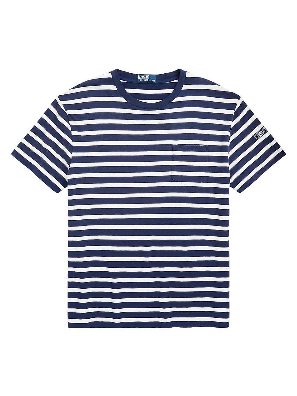 Mens Striped Jersey T-Shirt Product Image