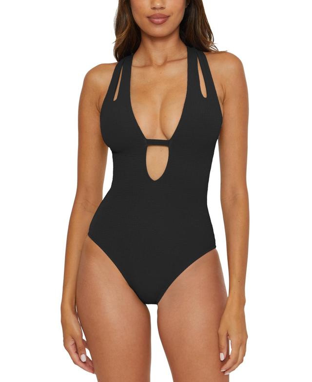 Women's Pucker Up Tear Drop One-Piece Swimsuit Product Image