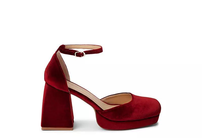 Matisse Misha Velvet Ankle Strap Pumps Product Image