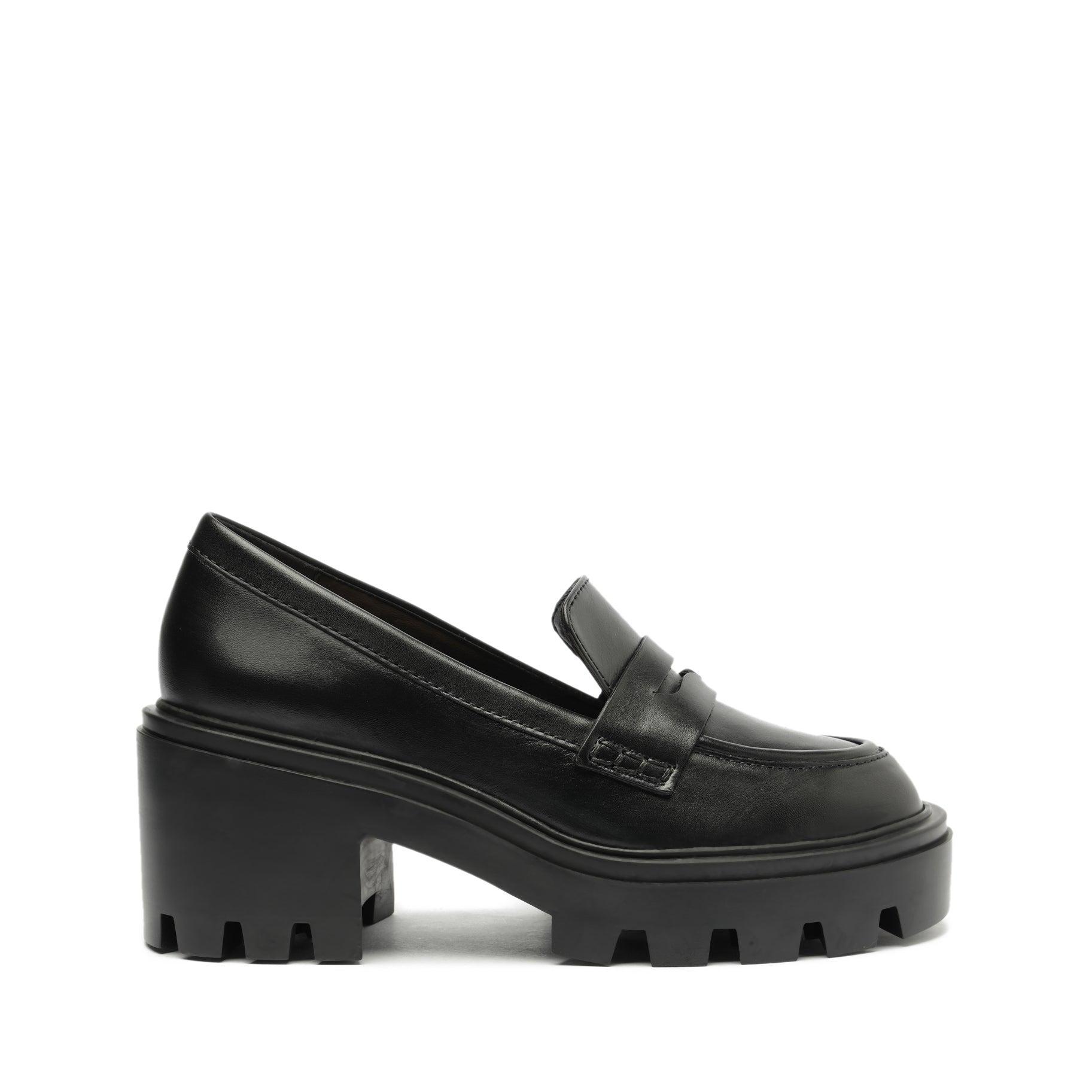 Viola Tractor Leather Flat Female Product Image