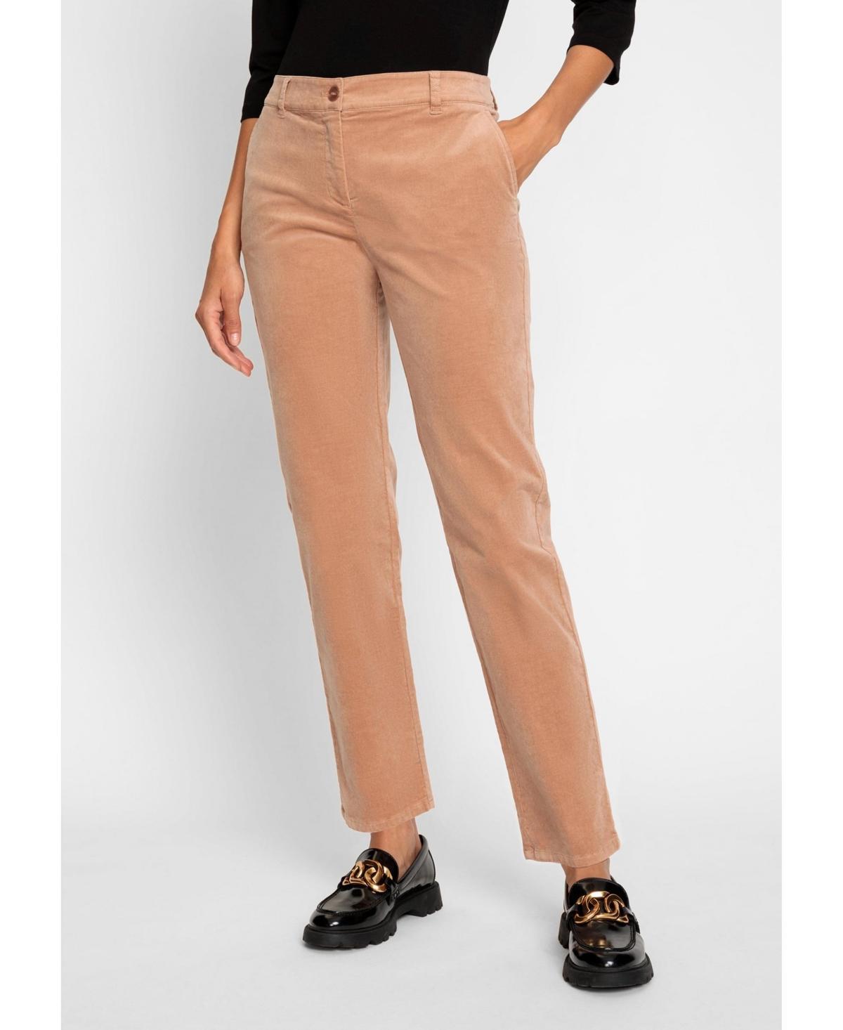 Olsen Womens Lisa Fit Straight Leg Uncut Cord Trouser Product Image