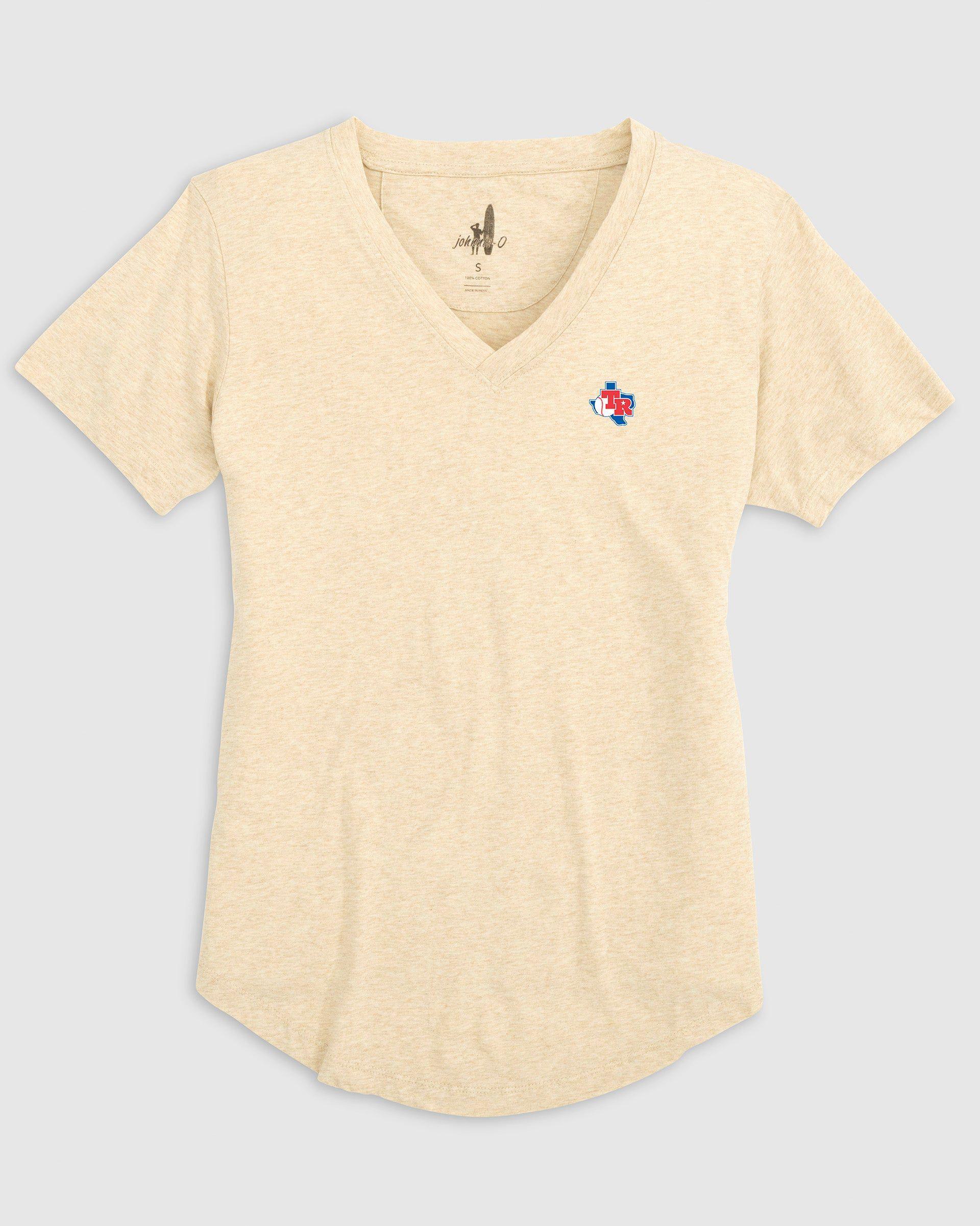 johnnie-O Womens Arkansas Merediths V-Neck T-Shirt - Vault Logo Product Image