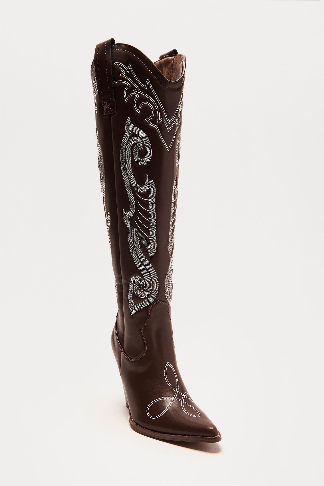 Houston Hottie Cowboy Boots - Brown Product Image