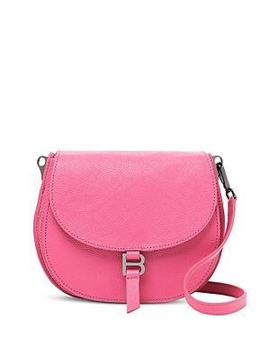 Womens Baxter Leather Saddle Crossbody Bag Product Image