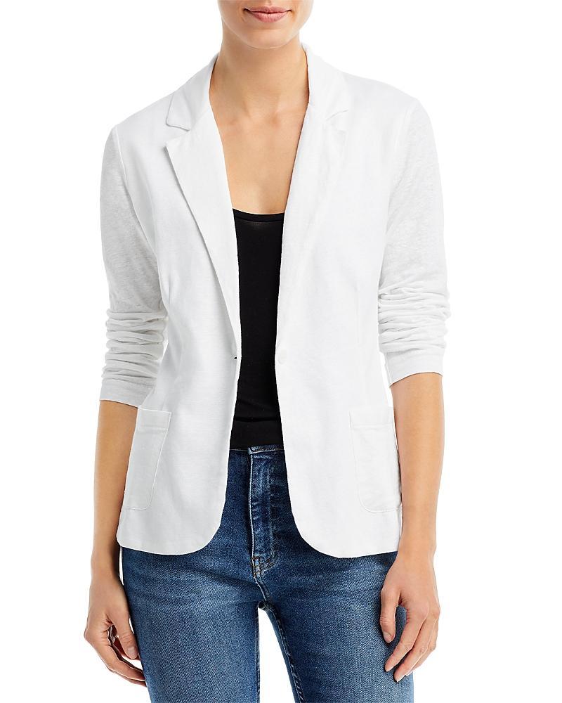 Womens Stretch Linen Blazer Product Image