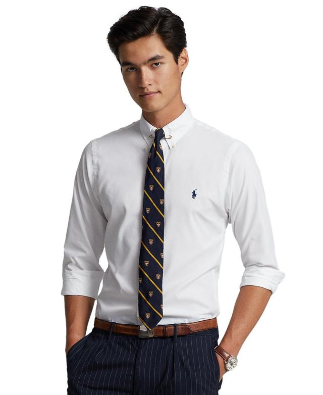 Men's Classic-fit Performance Twill Shirt In Harbor Island Blue Product Image