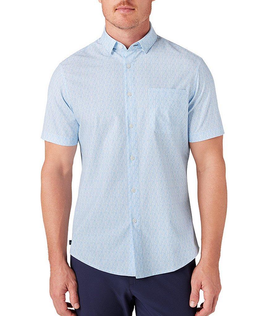 Mizzen+Main Performance Stretch Leeward Printed Short Sleeve Woven Shirt Product Image