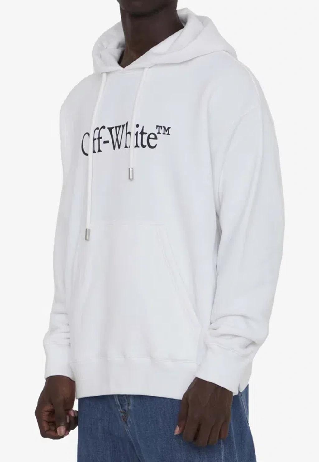 OFF-WHITE Big Bookish Skate Hoodie In White Product Image