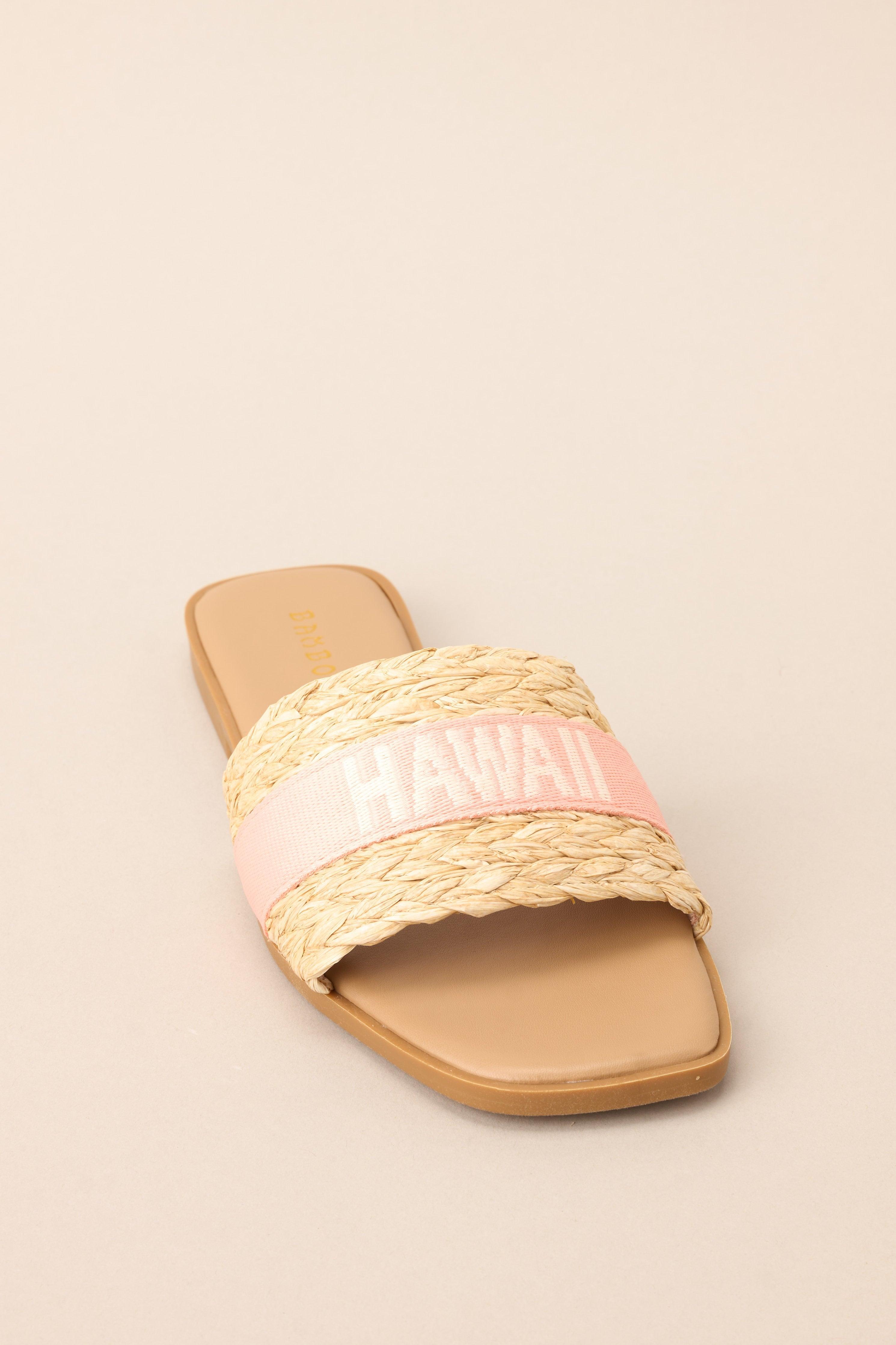 To The Tropics Light Pink Sandals Product Image