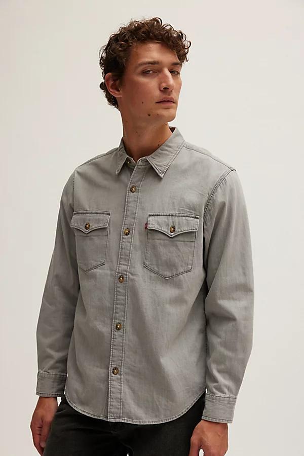 Levis Relaxed Western Shirt Top Mens at Urban Outfitters Product Image