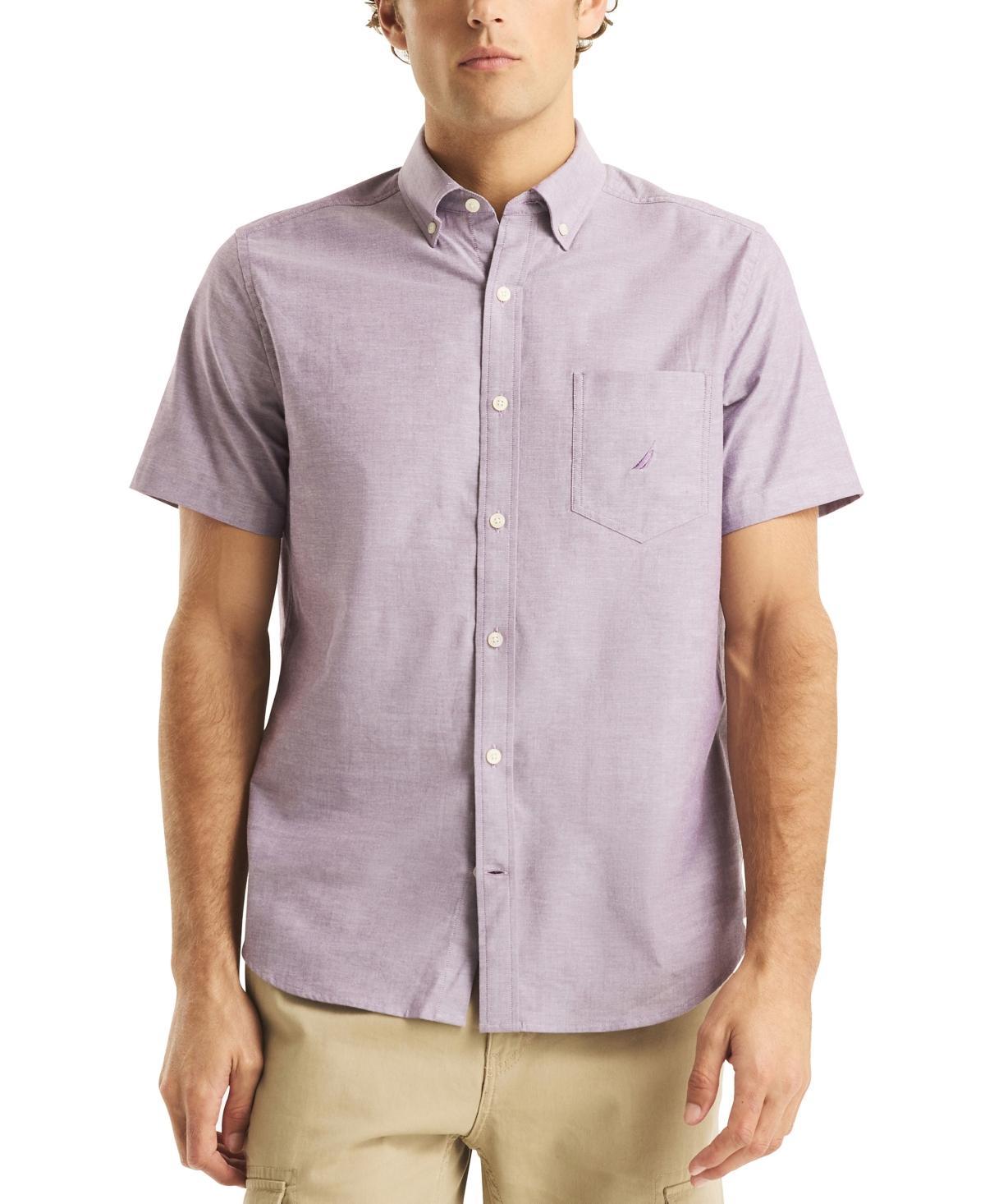 Nautica Mens Classic-Fit Stretch Button-Down Oxford Shirt Product Image