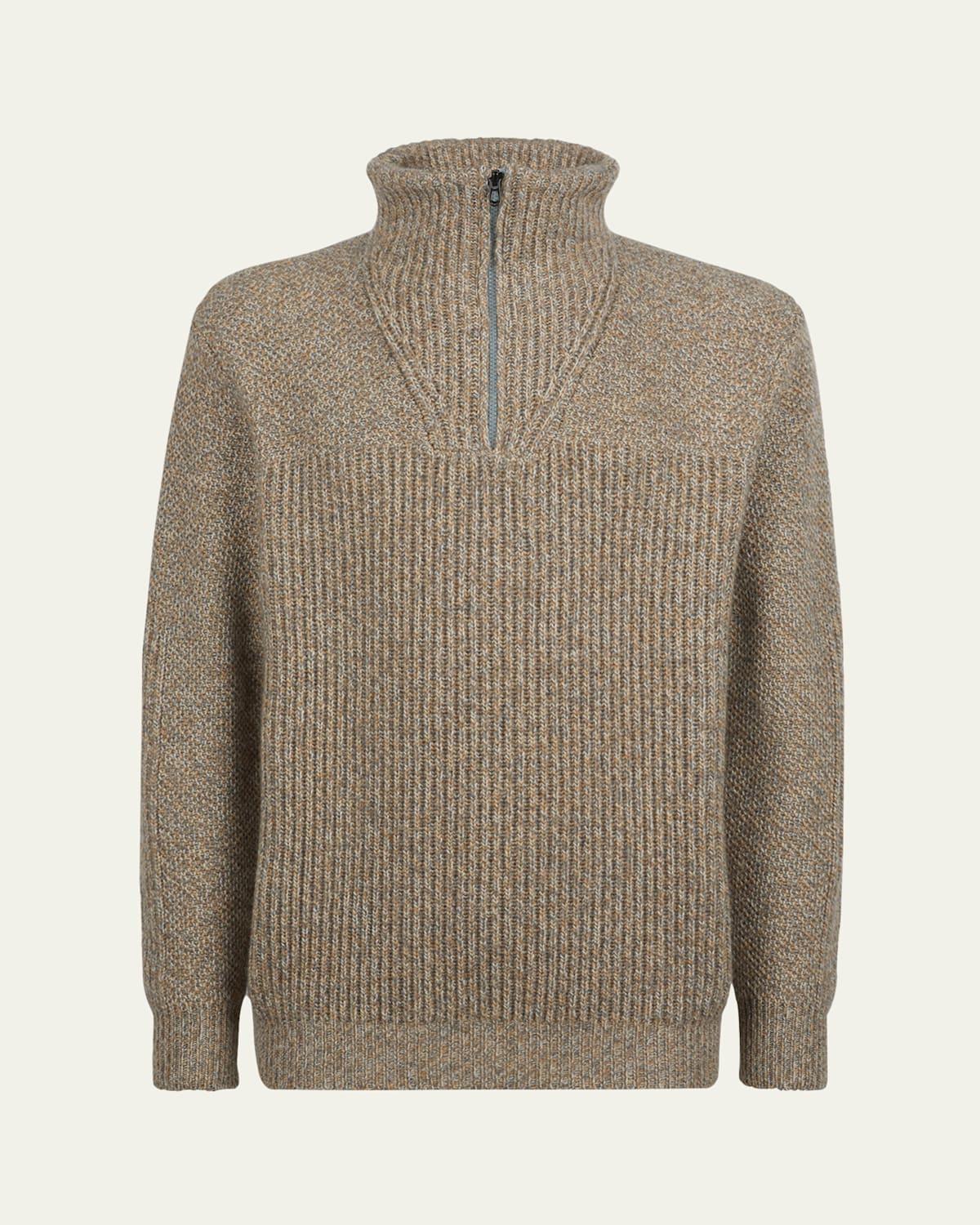 Mens Schooner Cashmere Quarter-Zip Sweater Product Image