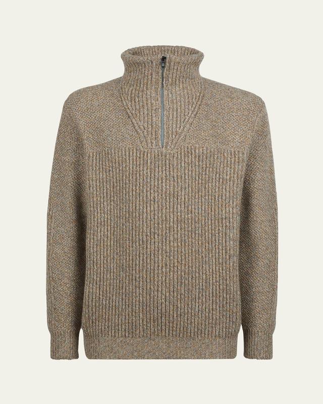 Mens Schooner Cashmere Quarter-Zip Sweater Product Image