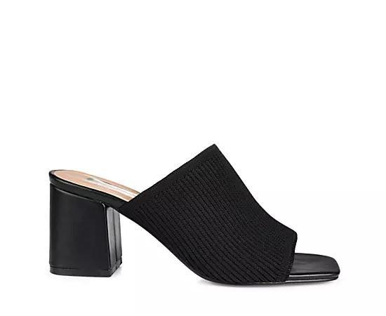 Journee Collection Womens Lorenna Block Heel Slide Sandals Product Image