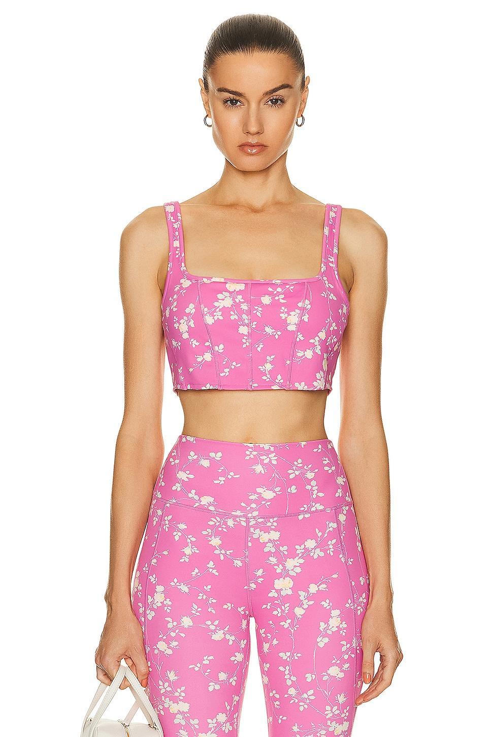 LoveShackFancy Adara Bra in Pink Product Image