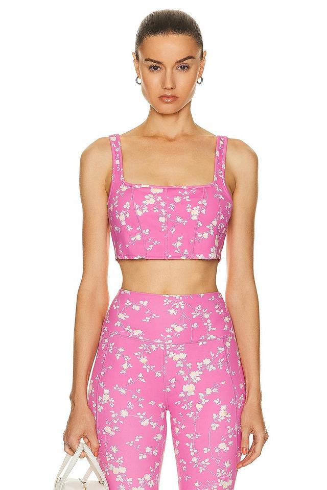 LoveShackFancy Adara Bra in Pink Product Image