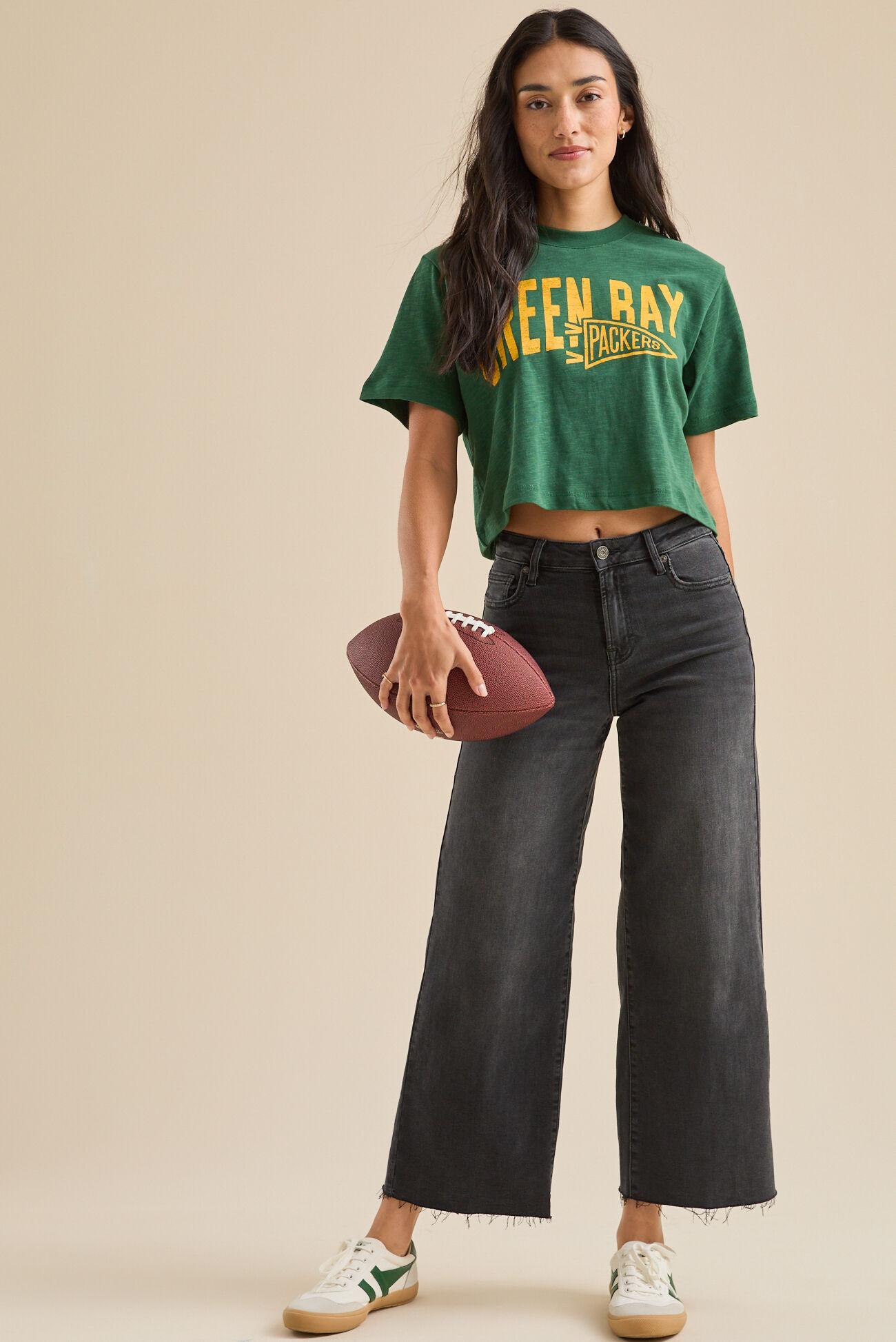 Green Bay Packers Cropped Tee Product Image