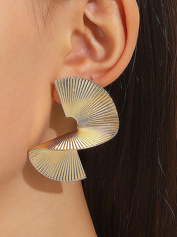 Asymmetric Geometric Earrings Accessories Product Image