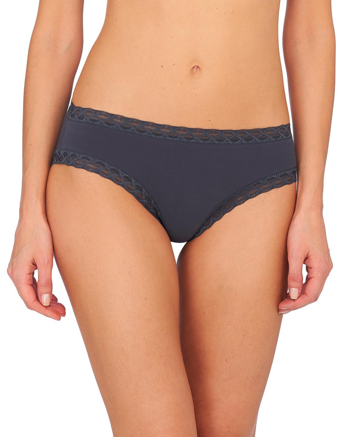 Natori Bliss Lace-Trim Cotton Brief Underwear 156058 Product Image