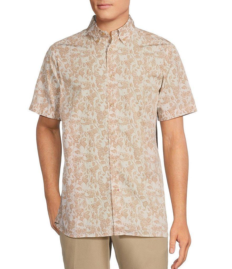 Cremieux Blue Label Floral Vine Print Short Sleeve Woven Shirt Product Image