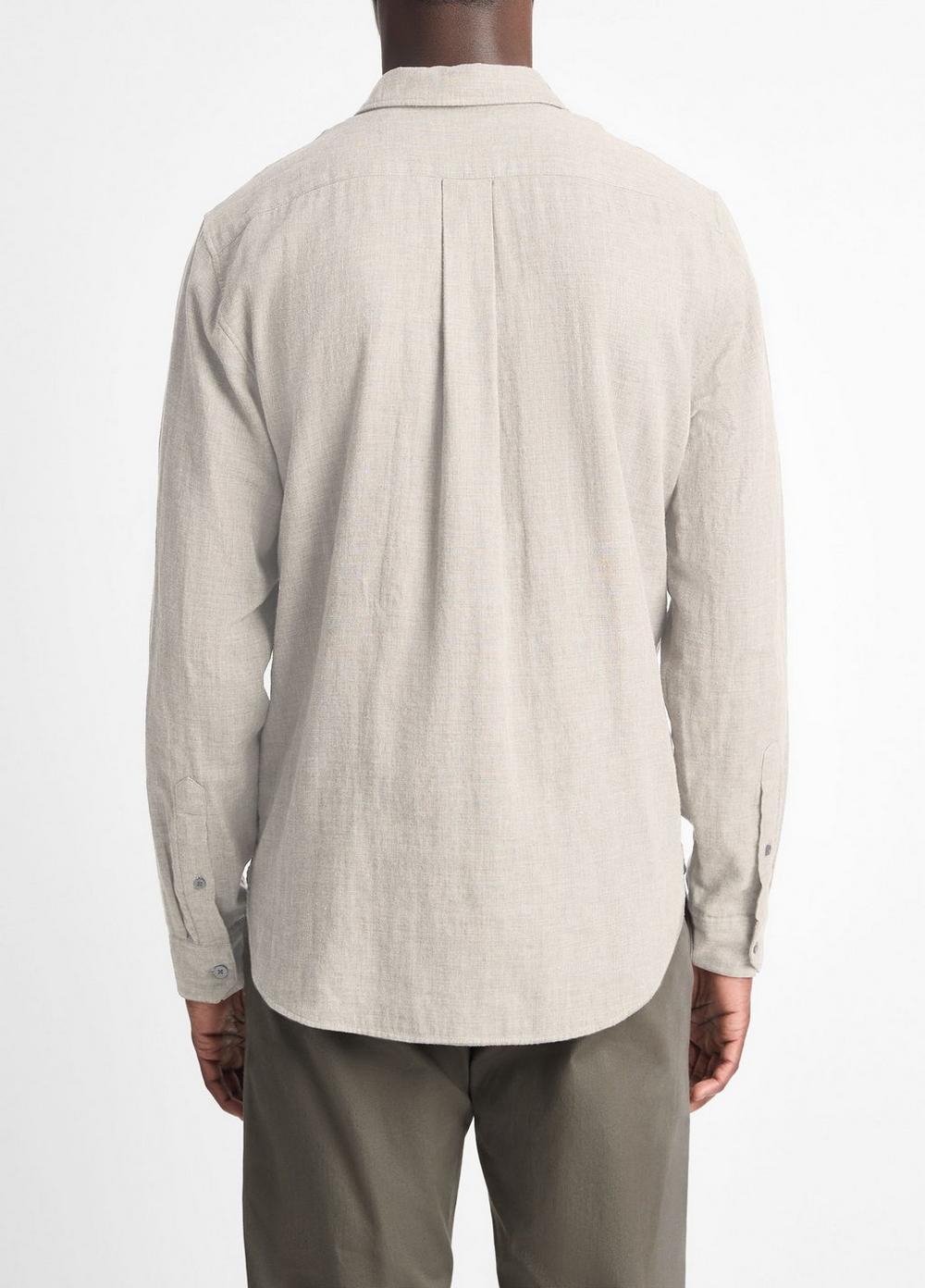 Double-Face Cotton Long-Sleeve Shirt Product Image