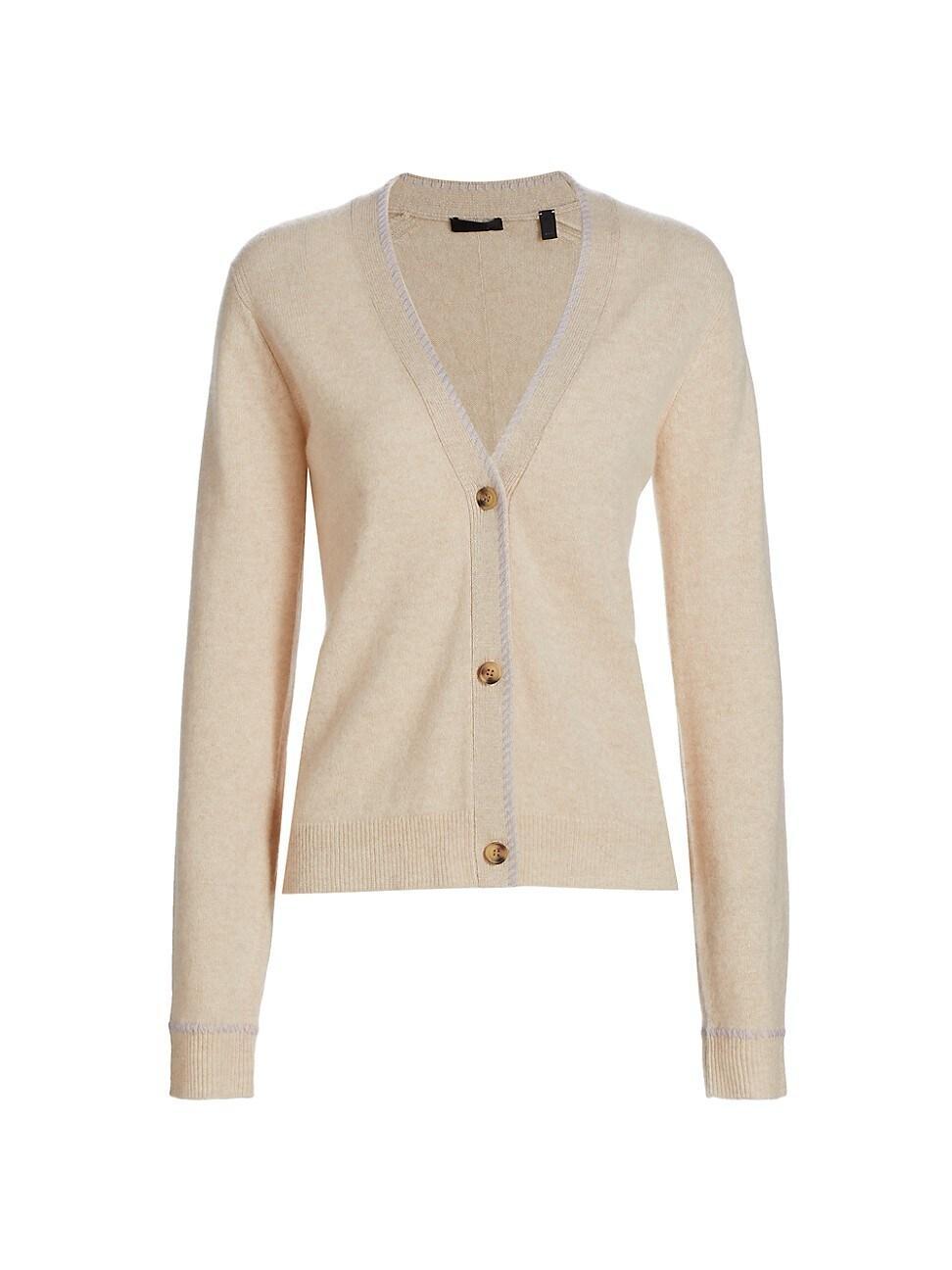 Womens Cashmere V-Neck Cardigan Product Image