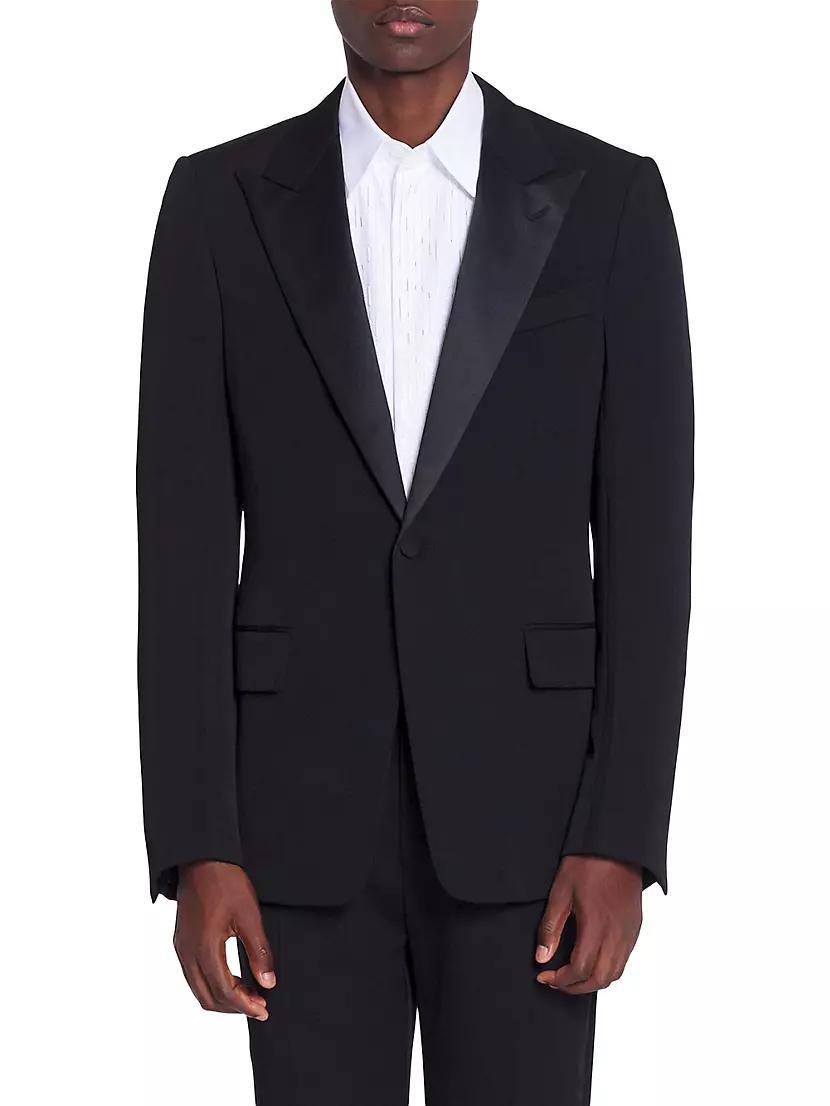 Satin Collar Tuxedo Jacket Product Image