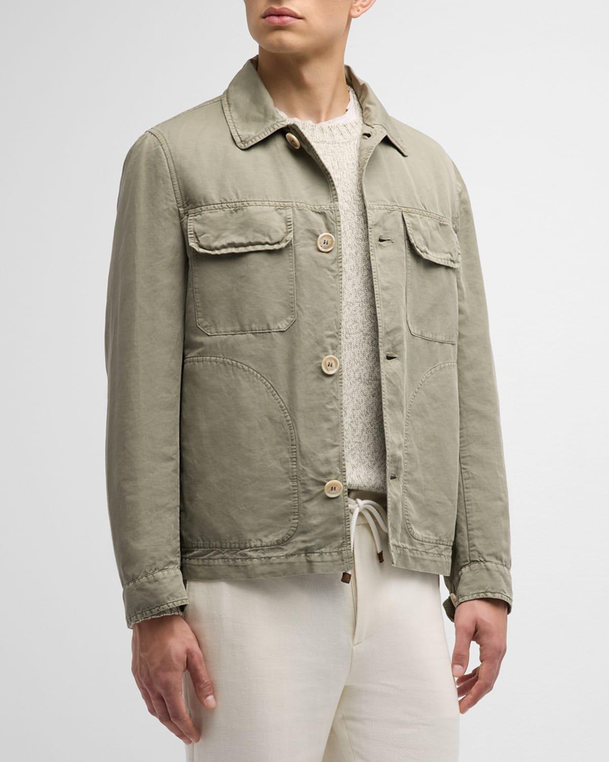 Mens Cotton Blend Overshirt Product Image