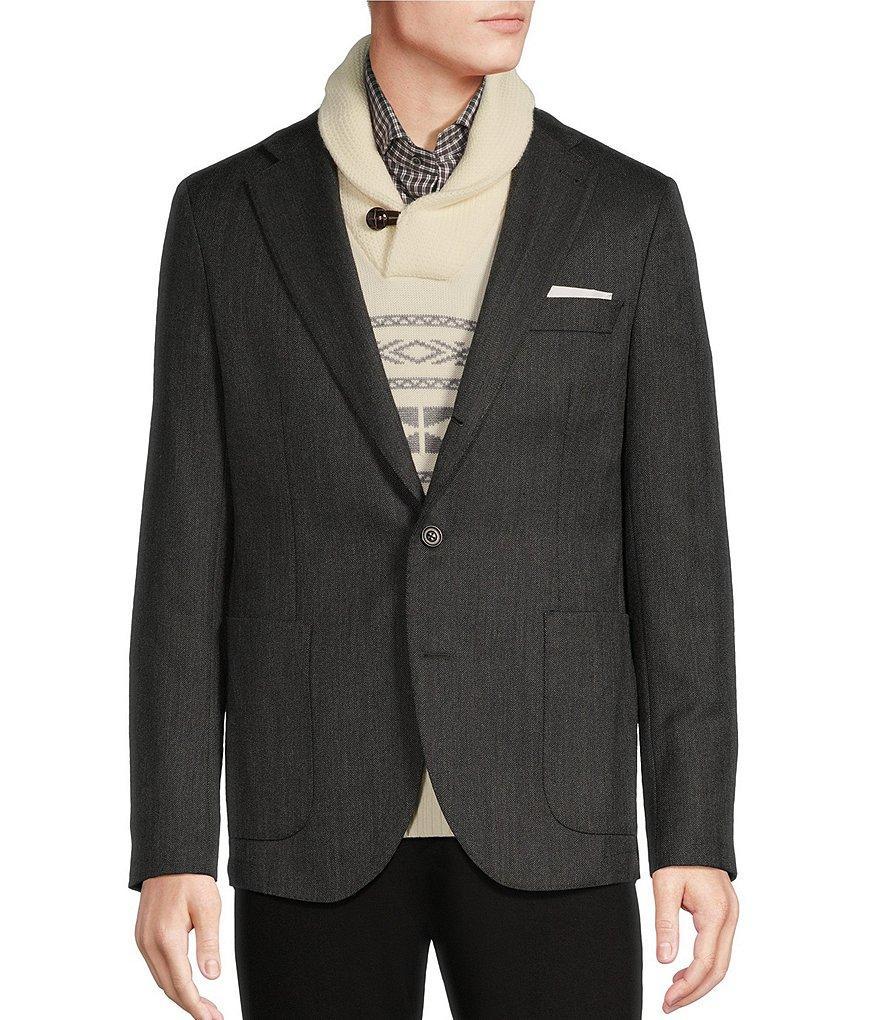 Cremieux Blue Label Chamonix Collection Herringbone Blazer Product Image