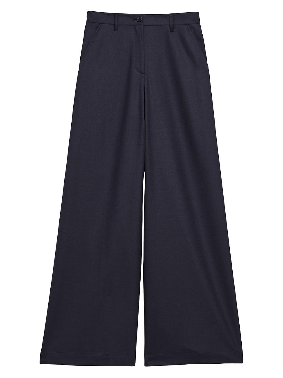 Womens High-Rise Wide-Leg Pants Product Image