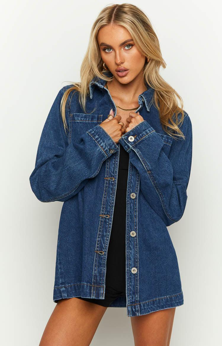 She's Got It Denim Long Sleeve Top Product Image