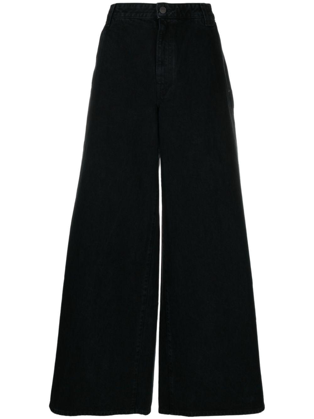 Black The Jacob Wide-leg Jeans product image