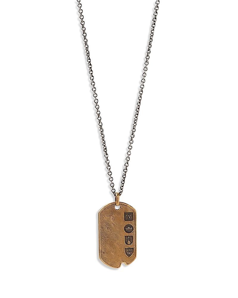 John Varvatos Dog Tag Pendant Necklace Product Image