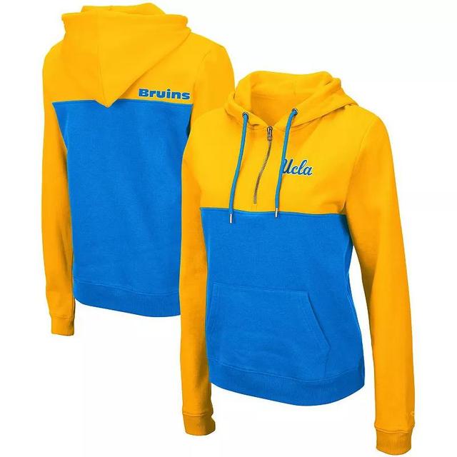 Womens Colosseum /Blue UCLA Bruins Aidan Lightweight Half-Zip Hoodie Product Image