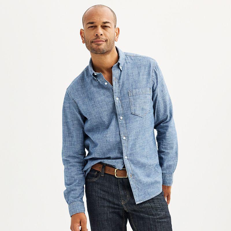 Mens Sonoma Goods For Life Perfect-Length Button-Down Shirt Product Image