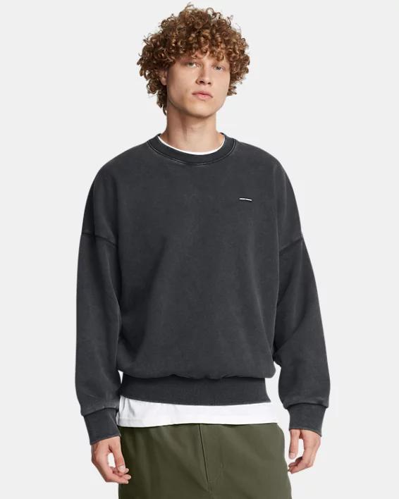 Mens UA Icon Heavyweight Fleece Wash Oversized Crew Product Image