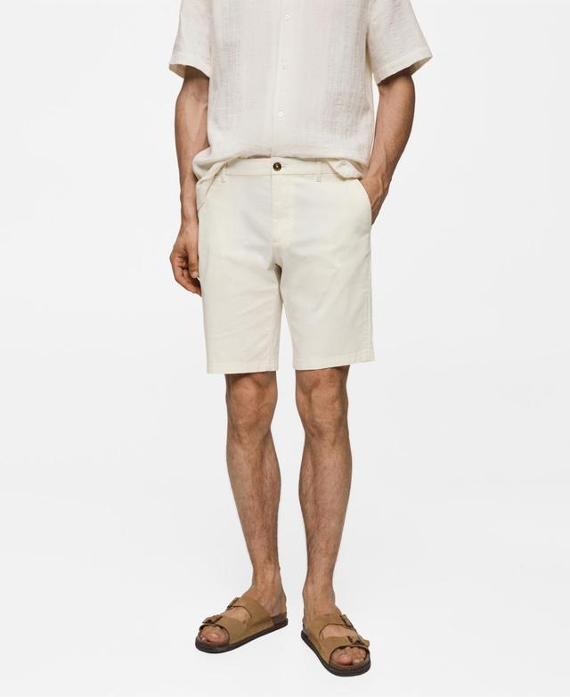 Mango Mens Slim-Fit Bermuda Shorts Product Image