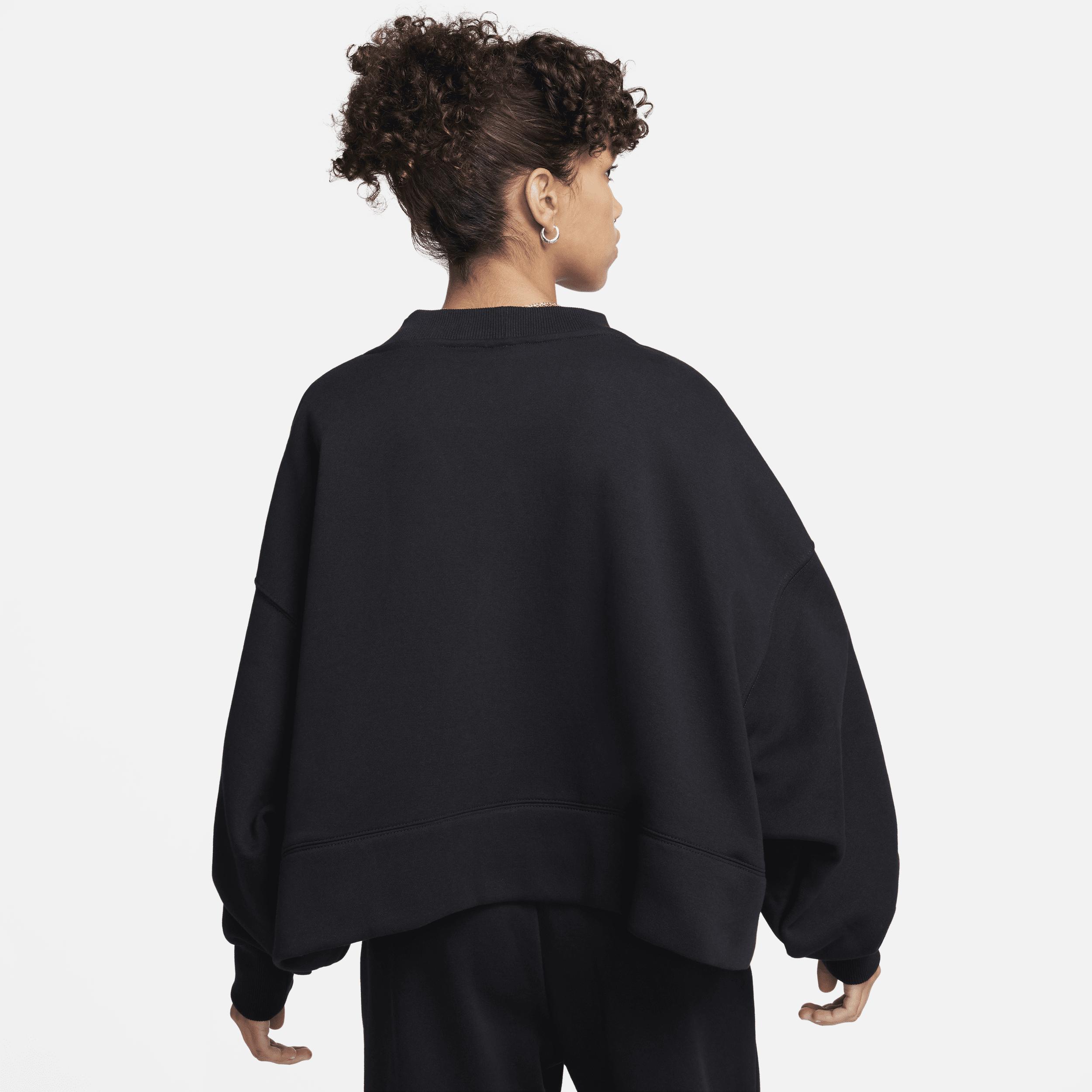 Nike Womens Nike NSW Phoenix Fleece OOS Cardigan - Womens Black/Sail Product Image