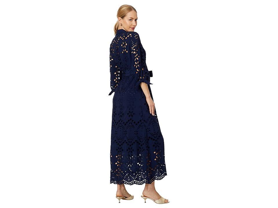 Lilly Pulitzer Amrita Eyelet Midi Dress (True Soiree Eyelet) Women's Clothing Product Image